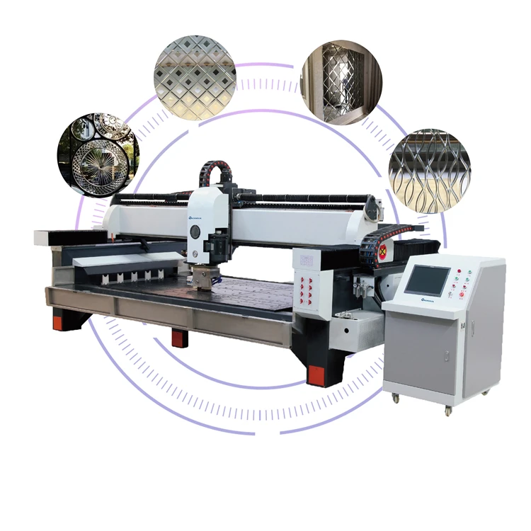 Factory Selling CNC Glass Curving Machine Glass Mirror V Groove Engraving Machine On Hot Sale