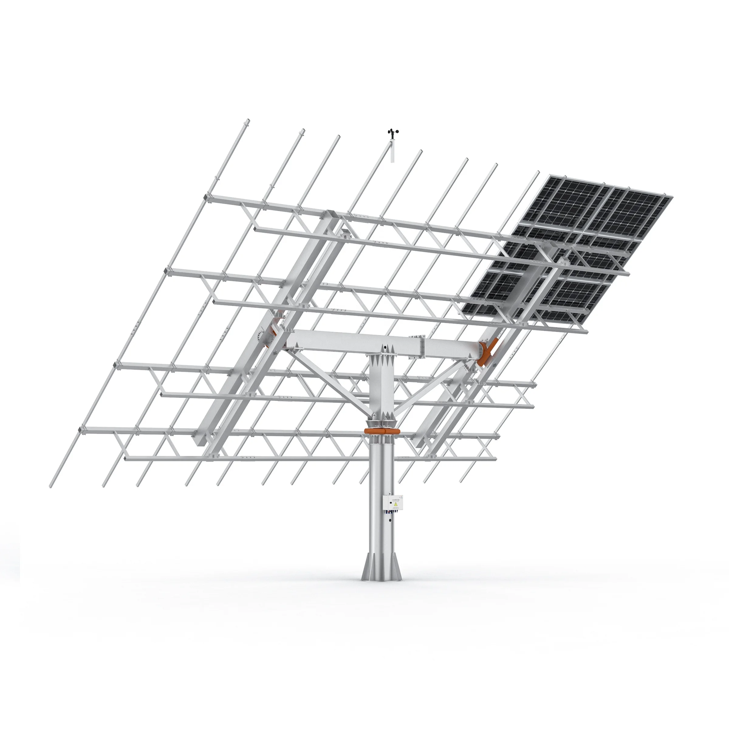18kw solar tracker dual axis solar tracking system sun tracker sun tracking system solar panel tracker for 48 unit solar panels