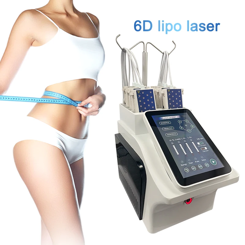 Newest Topselling 6D Diode Lipo Laser Machine Fat Burning / lipolaser Body Sliming Shaping Weight loss