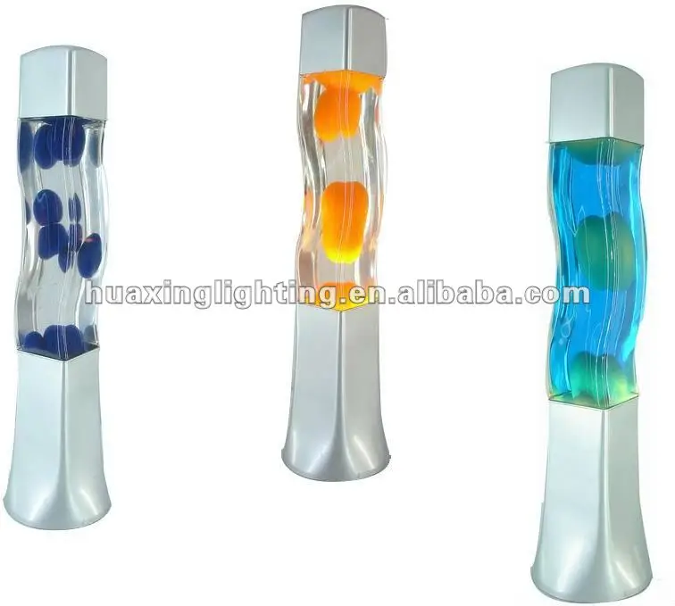 Promotional product sparkle purple glitter Irregular distortion aluminum alloy base novelty lighting groovy lava lamp