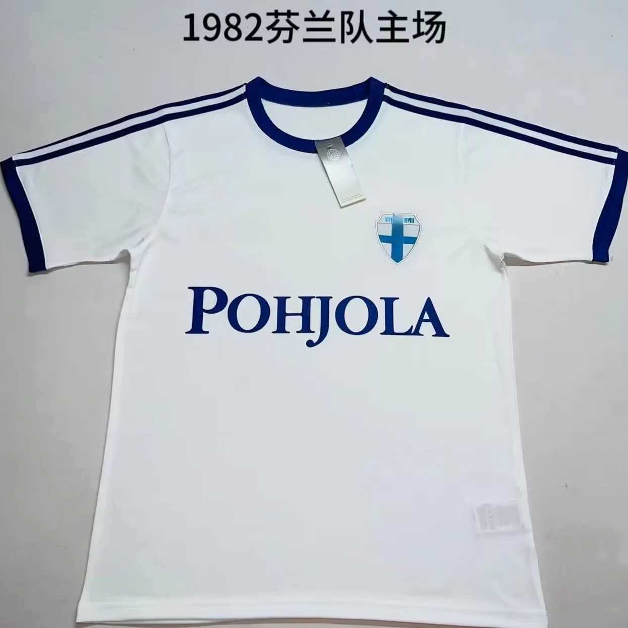 Finland Retro Jersey Thai Soccer Uniform Competition Training Clothes Short-Sleeved Sportswear Classic Nostalgic  Jersey