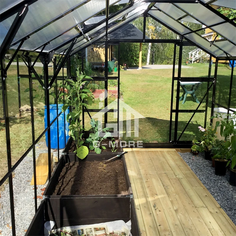 G-More Elegant Classic 8 FT x 24 FT Aluminium Garden Greenhouse Glasshouse