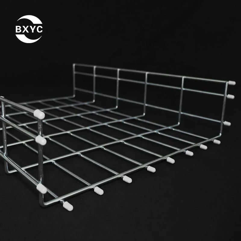 Wire Hanging Basket SS304 SS316 Wire Mesh Cable Tray System with Fitting