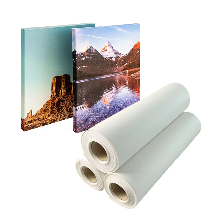 Inkjet printing 100% cotton 360gsm matte canvas solvent based blank canvas roll