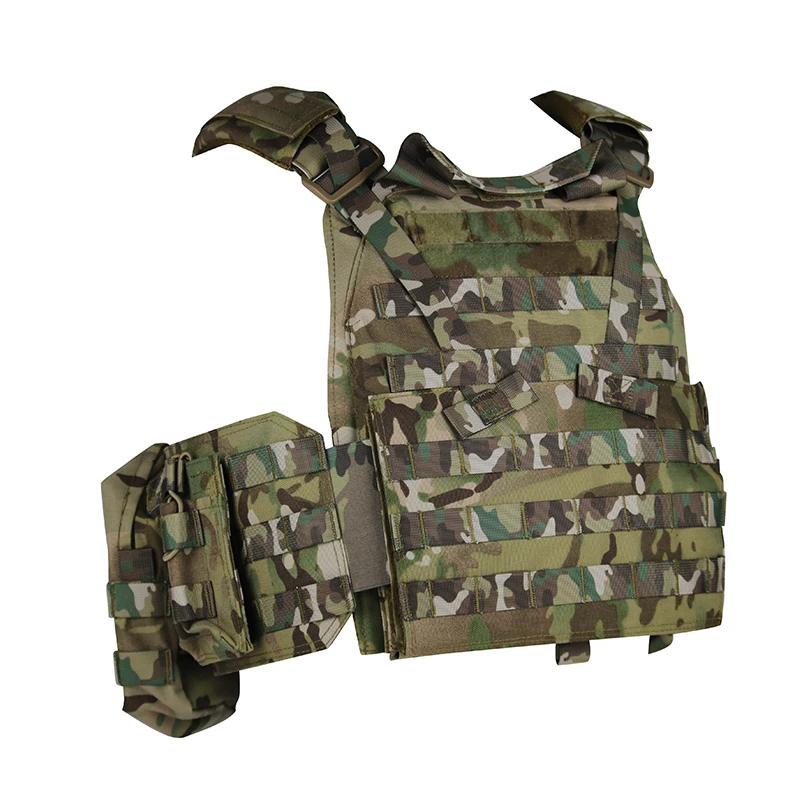 Oxford Fabric Plate Carrier Tactical Vest Quick Release Vest Adjustable Breathable Weighted Vest