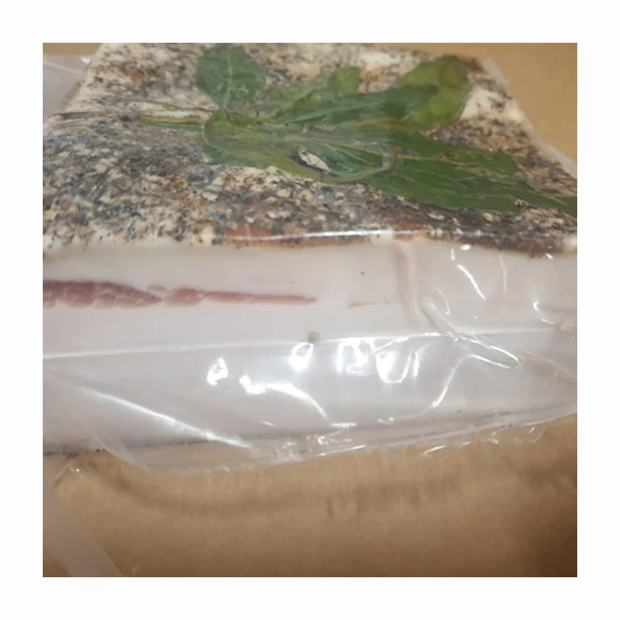 Superior Materials Boneless Lardo Italian Cured Pork Bacon Fat Dried Cured Meat Smoked Lard Curing Salt