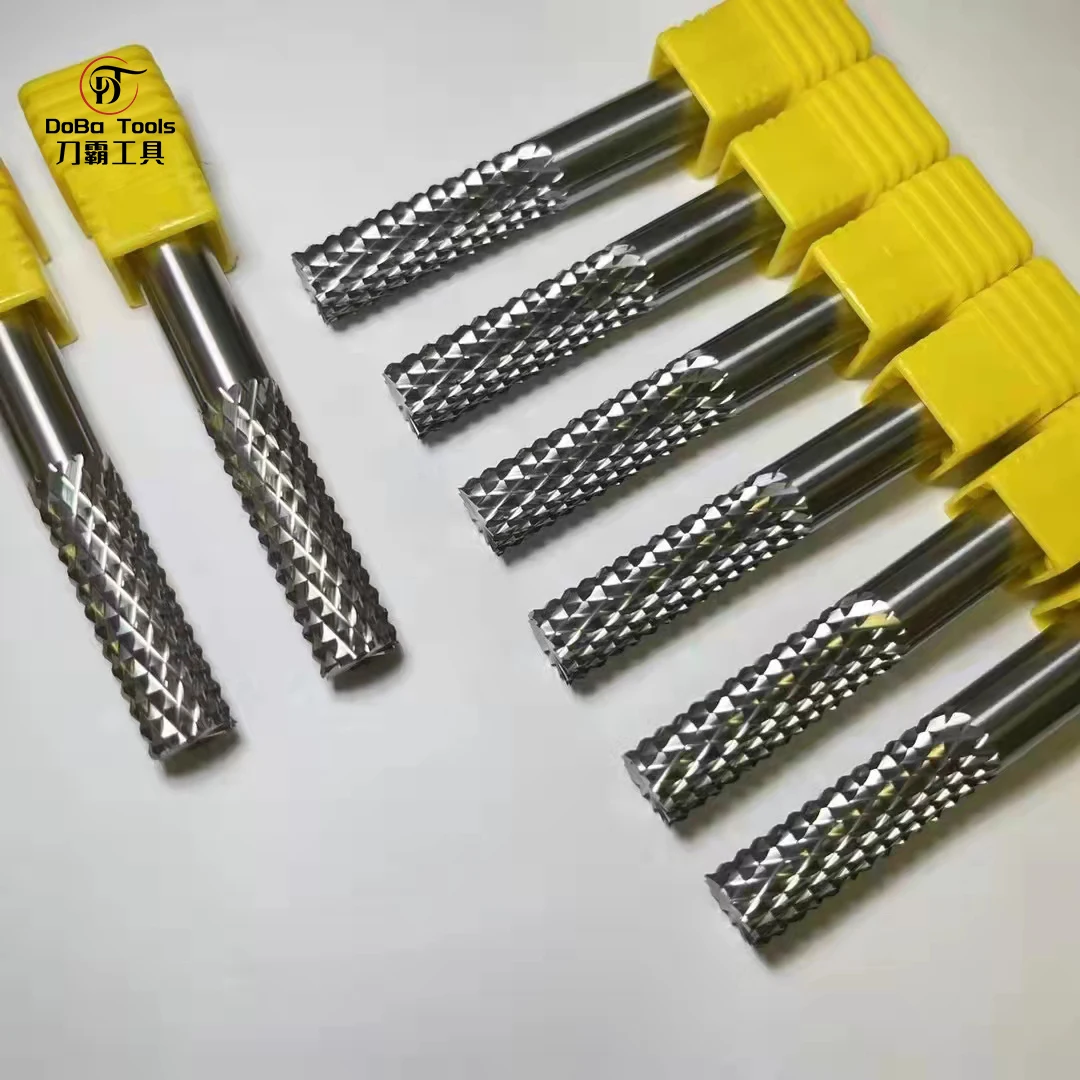 Hot sale corn face end mill 4 flutes corn teeth carbide milling cutter maize milling cnc tools for fibre board