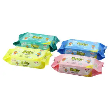 80Pcs/Bag Disposable Spunlace Adult Baby Wet Wipes Cute  Girl Travel Portable Kids Tissues Unscented Moisturizing