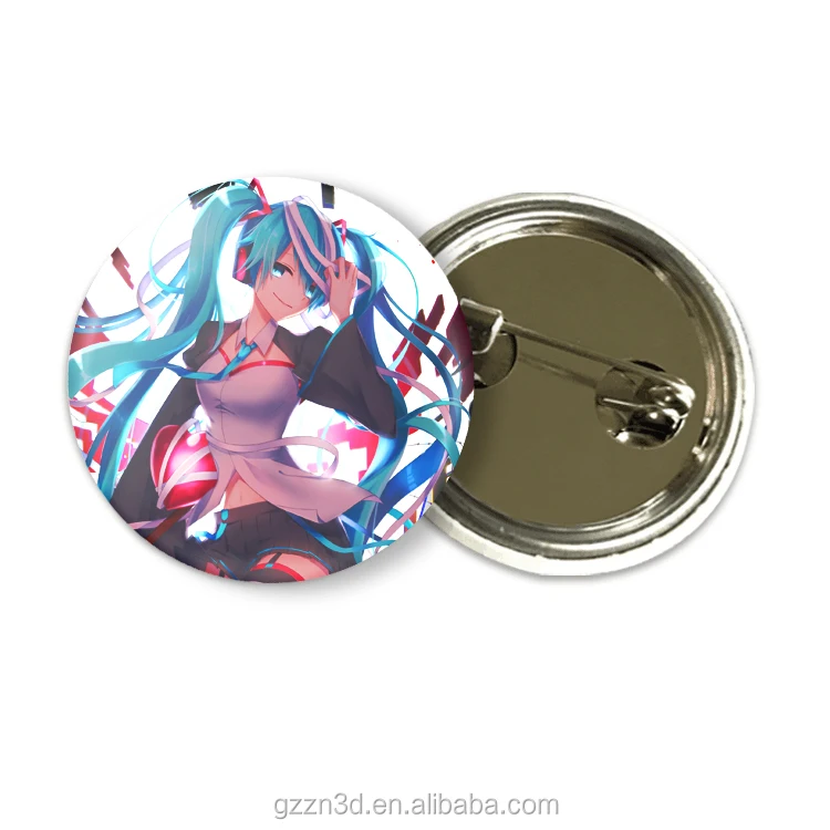 2022 New design 3d lenticular round badge anime lenticular badge