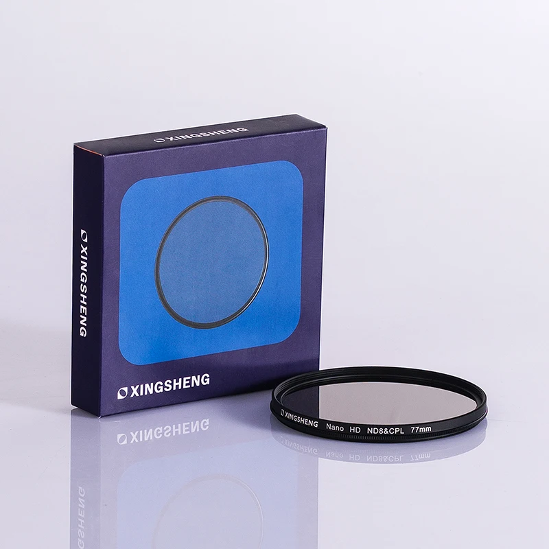 Manufacture 77mm Camera optical lens ND8&CPL Neutral Density and Circular Polarizing Filters