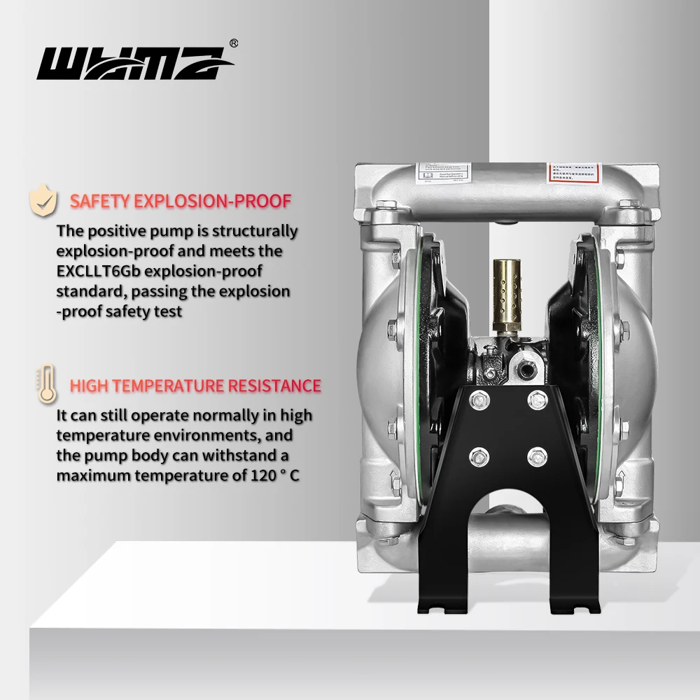 Stainless steel diaphragm pumps for irrigation and agro-industrial industriesAcid and alkali resistant pneumatic diaphragm pumps