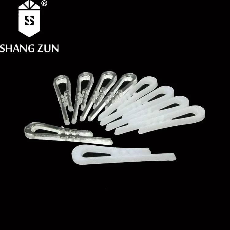 Manufacturer 4CM white plastic shirt clips for clothes transparent shirt folding clips garment packaging suspender clips