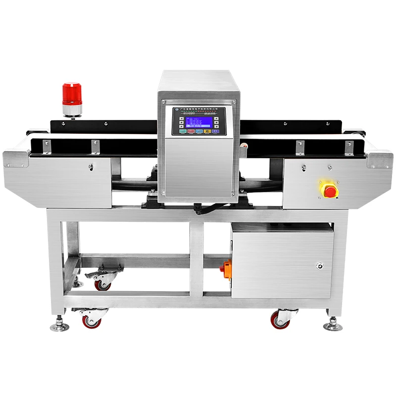 Онлайн конвейер для ленты из полиуретана и ПВХ, промышленный металлоискатель пищевого класса для упаковки продуктов питания, мяса, рыбы