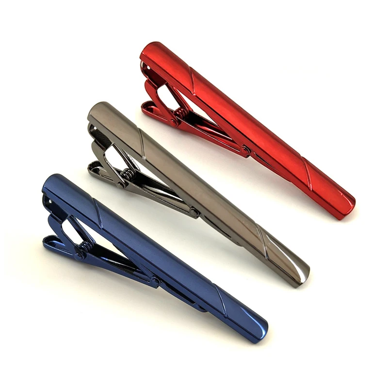 Supplier Custom Metal Silver Tie Clip Ties Necktie Wedding Business Clips