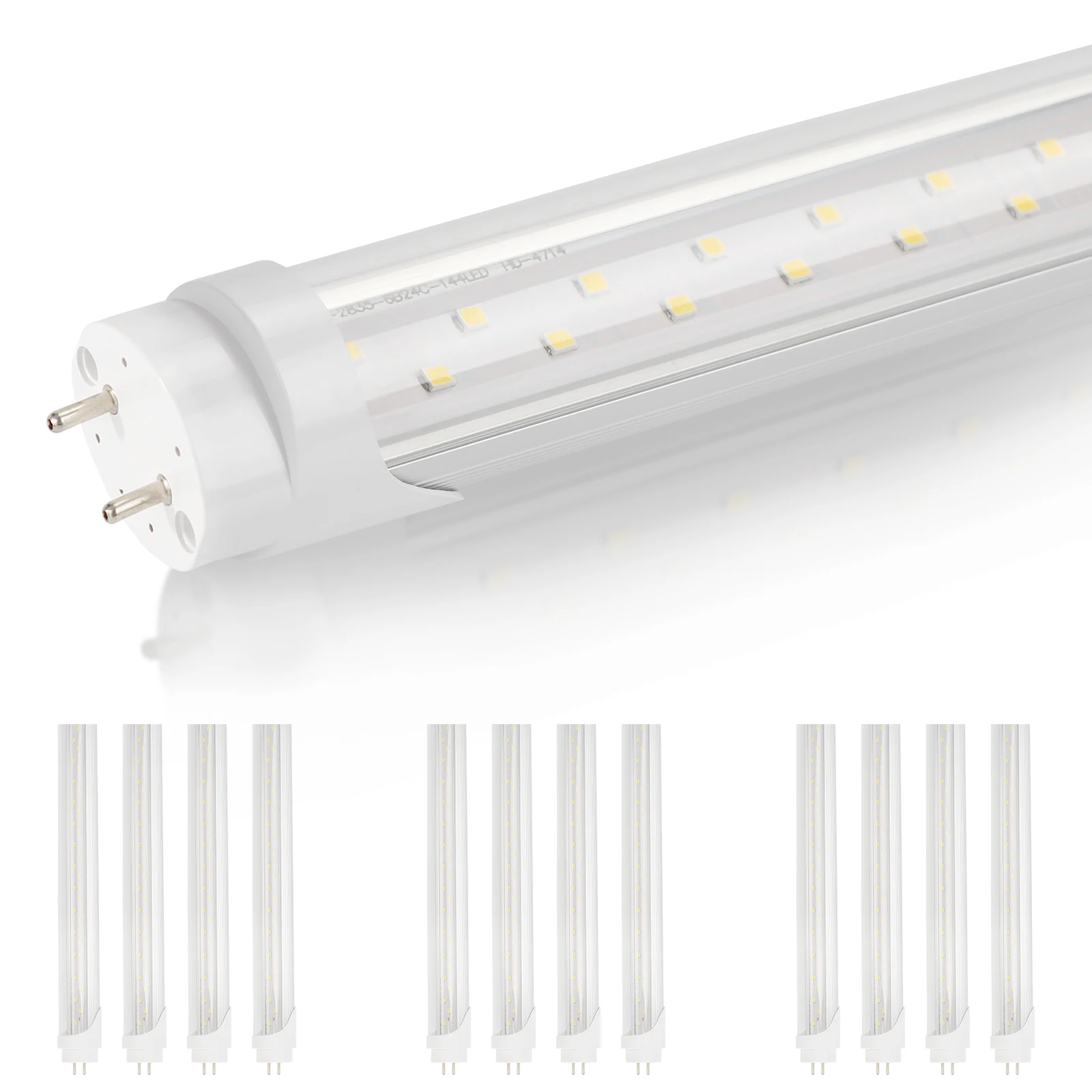 Zhongshan Led Lighting T8 Led Aluminum Tube G13  FA8 AC110V 18W 36W 4FT 8FT 1200mm 6500K  T8 Led Tubo