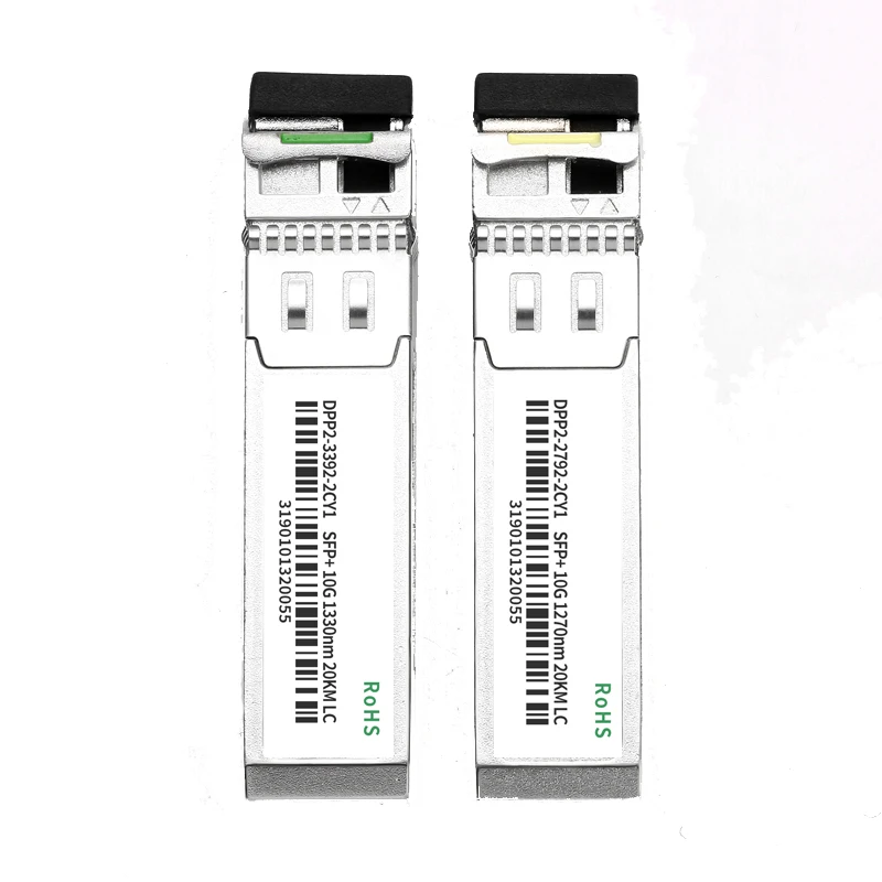 Одномодовый волоконно-оптический модуль SFP SM LC 10G, 10/20/40 км, совместимый с переключателем Cisco/Mikrotik