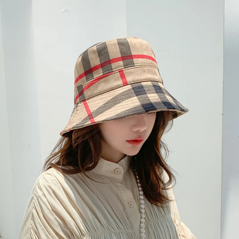 wholesale classical women fashionable print hats big brand hats luxury bucket hat