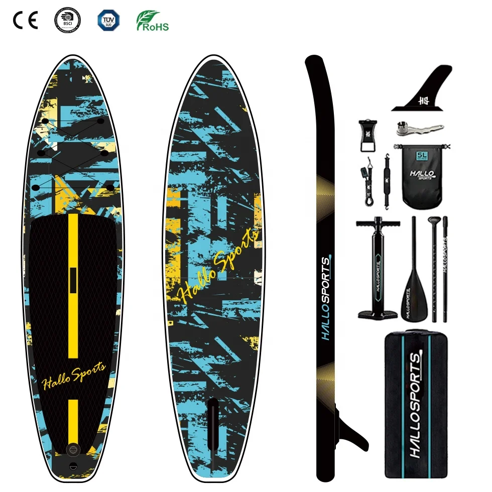 Hallosports 314 inflatable paddle board with kayak seat