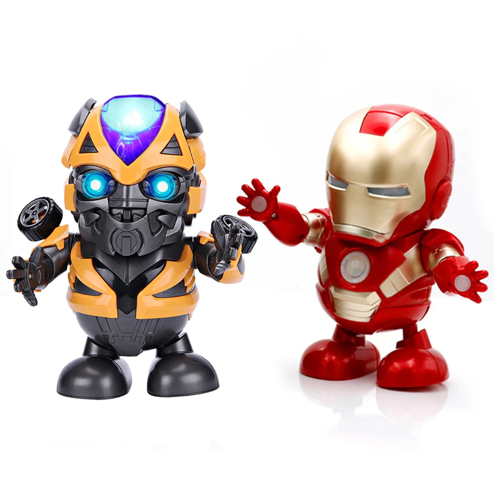 Electronic  Toys LED Dance Hero With Dancing Robot Music Action Figure Toy Super Hero Robot For Kids Christmas Gift