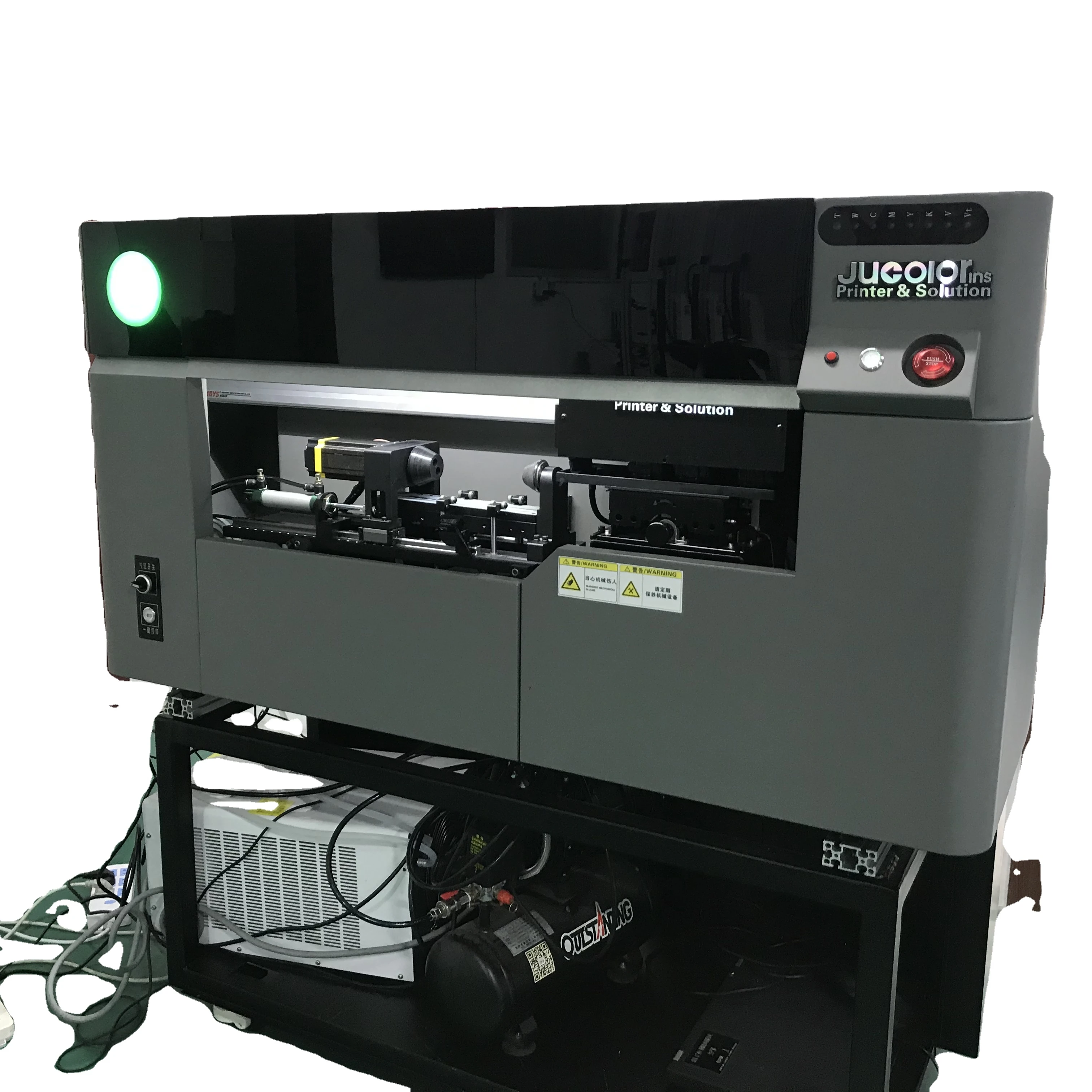 Jucolor Bottles Printer High Speed Round Cylinder Uv Printer Water Bottle Cup Print Bottle Printing Machine
