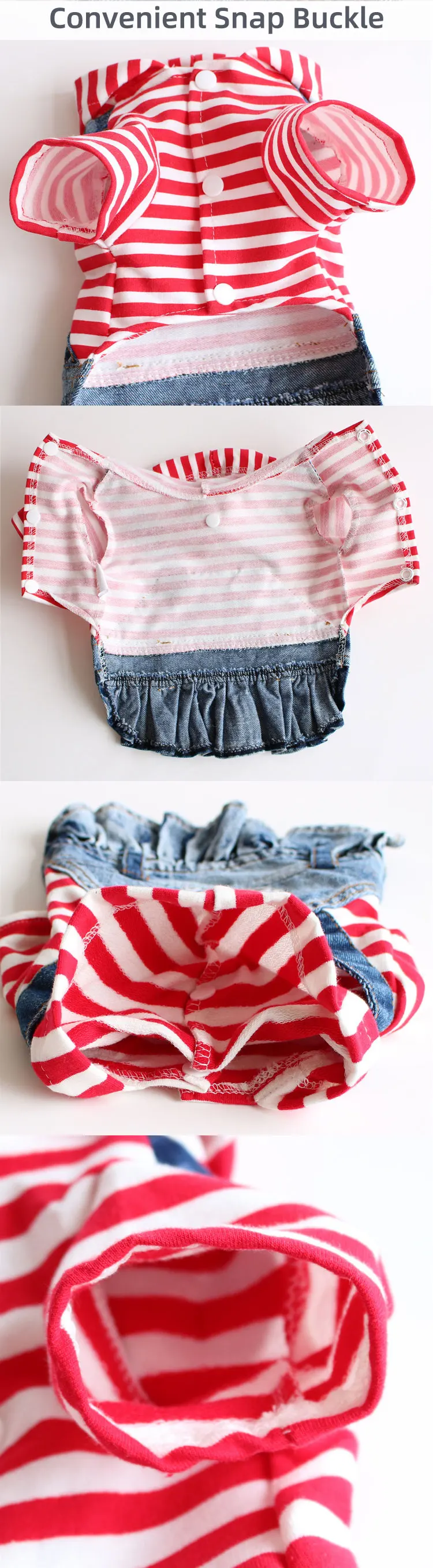 Luxury Clothes Casual Cowboy Rompers Pants Jeans Pet Dog Vests Dress