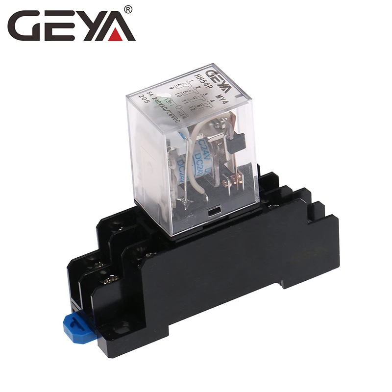 Миниатюрное реле GEYA HH54P MY3 DC 5A 12V электромагнитное общего назначения автомобильное 12v 200a
