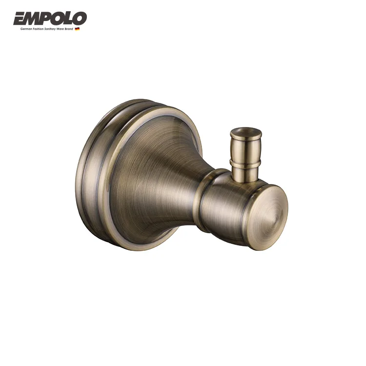 Europe style antique bronze wall mounted round design brass copper luxury bathroom accessories set