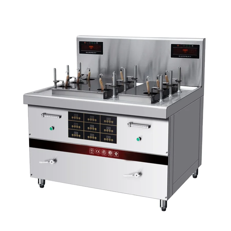 Chefmax китайский промышленный коммерческий Ресторан Электрический автоподъемник газ 2 4 6 8 корзина индукционный рамен лапша плита машина