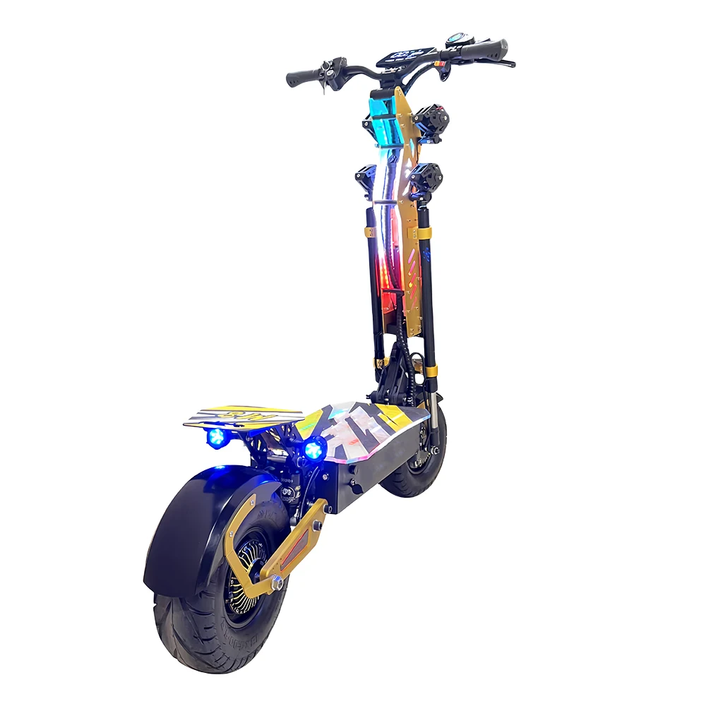 High speed long distance 100KM foldable 72v 50ah powerful 13 inch dual motor adult electric scooters 10000w e scooter M8