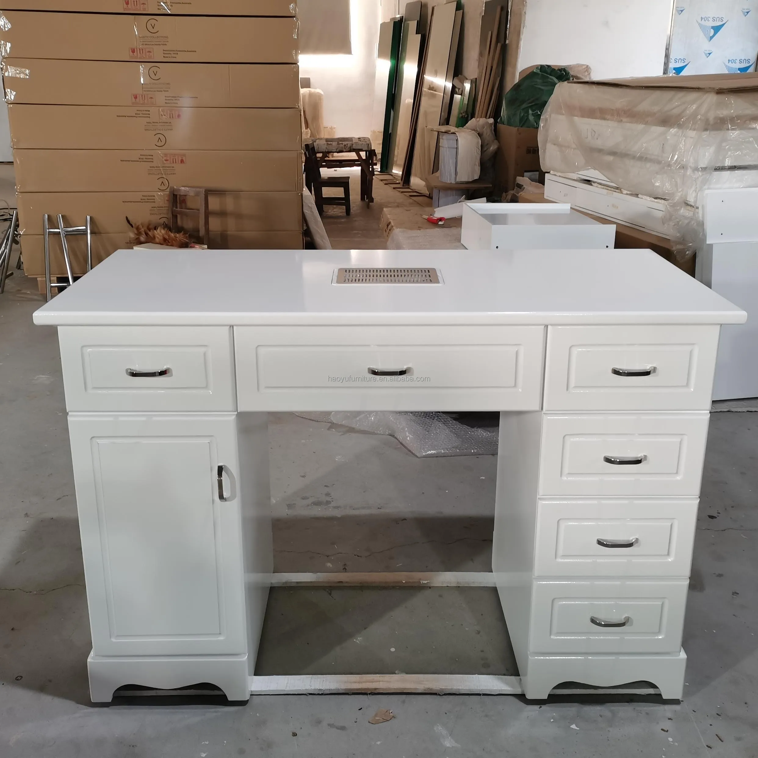 XJ53  cheap nail table modern nail tech table white nail manicure table