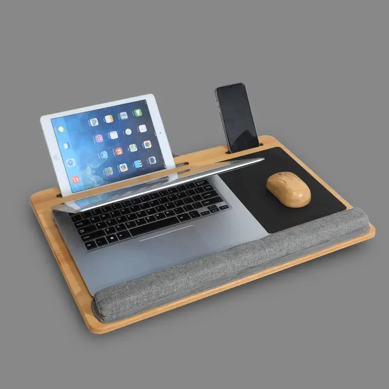 Portable lap desk with pillow cushion adjustable laptop desk Soft Knee Tray Lap Desk