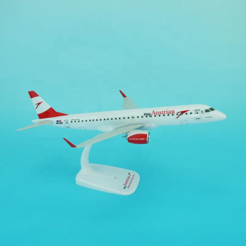 Customized Embraer ERJ-195 Plastic Aircraft Model as Business Gift.