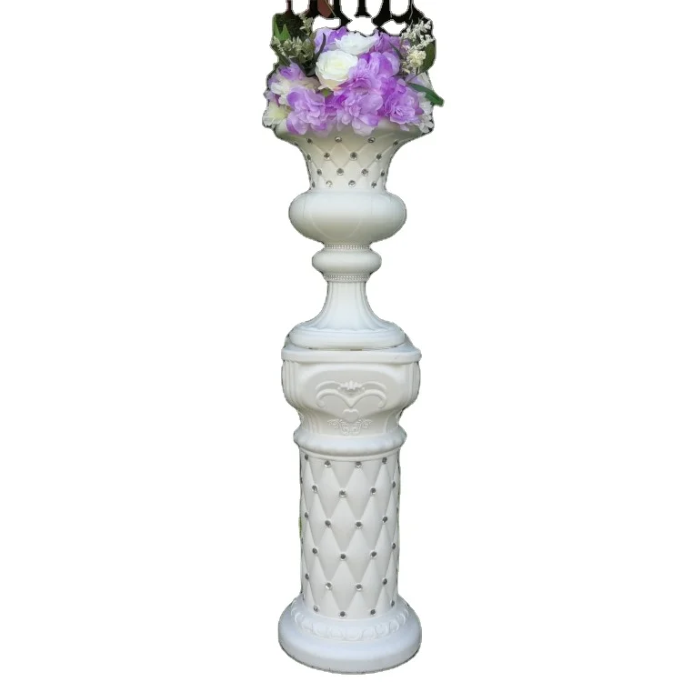 yiwu factory directly sale fashion Roman column 1701 1702 plastic pillar for wedding decoration