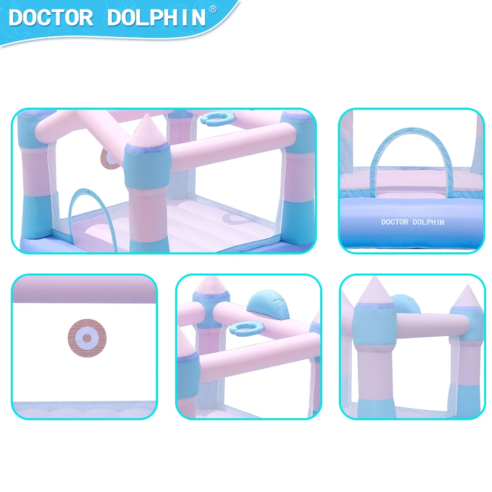 Doctor dolphin New Design Outdoor High Quality Pastell Inflatable Bounce House Jumping Castle Bouncy House For Sale