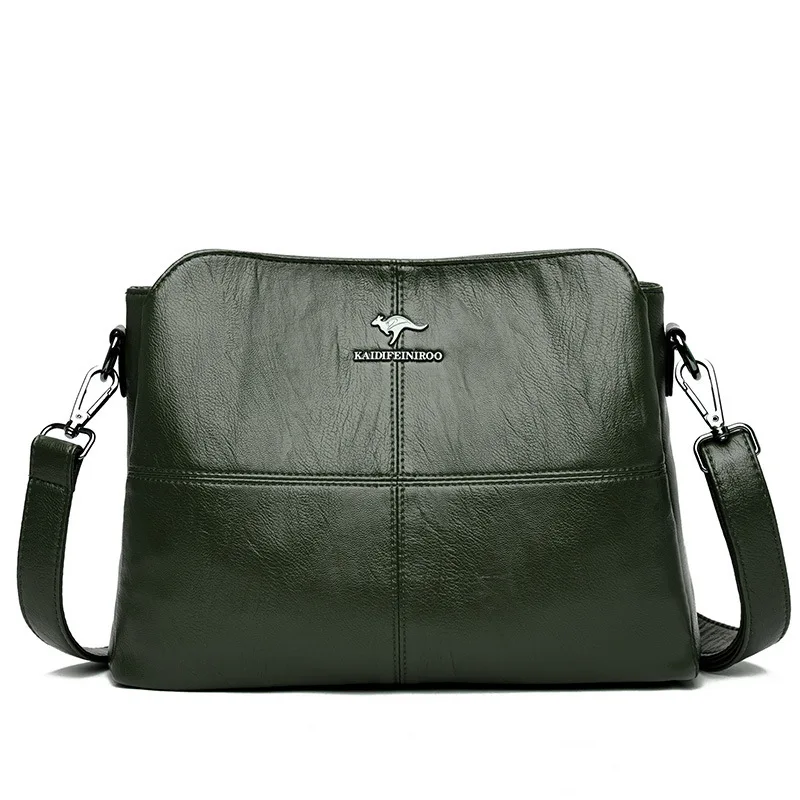 Handbags Women Shoulder Bags Trimmed Zipper Tote 2021 Wholesale Fashion Pu Leather Saddle Bag HZAILU