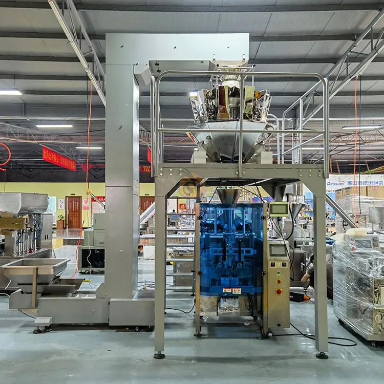 Factory Direct Price Fully Automatic Vertical Weighing Packaging Machine Wafer Biscuit Packaging Machine New Design
