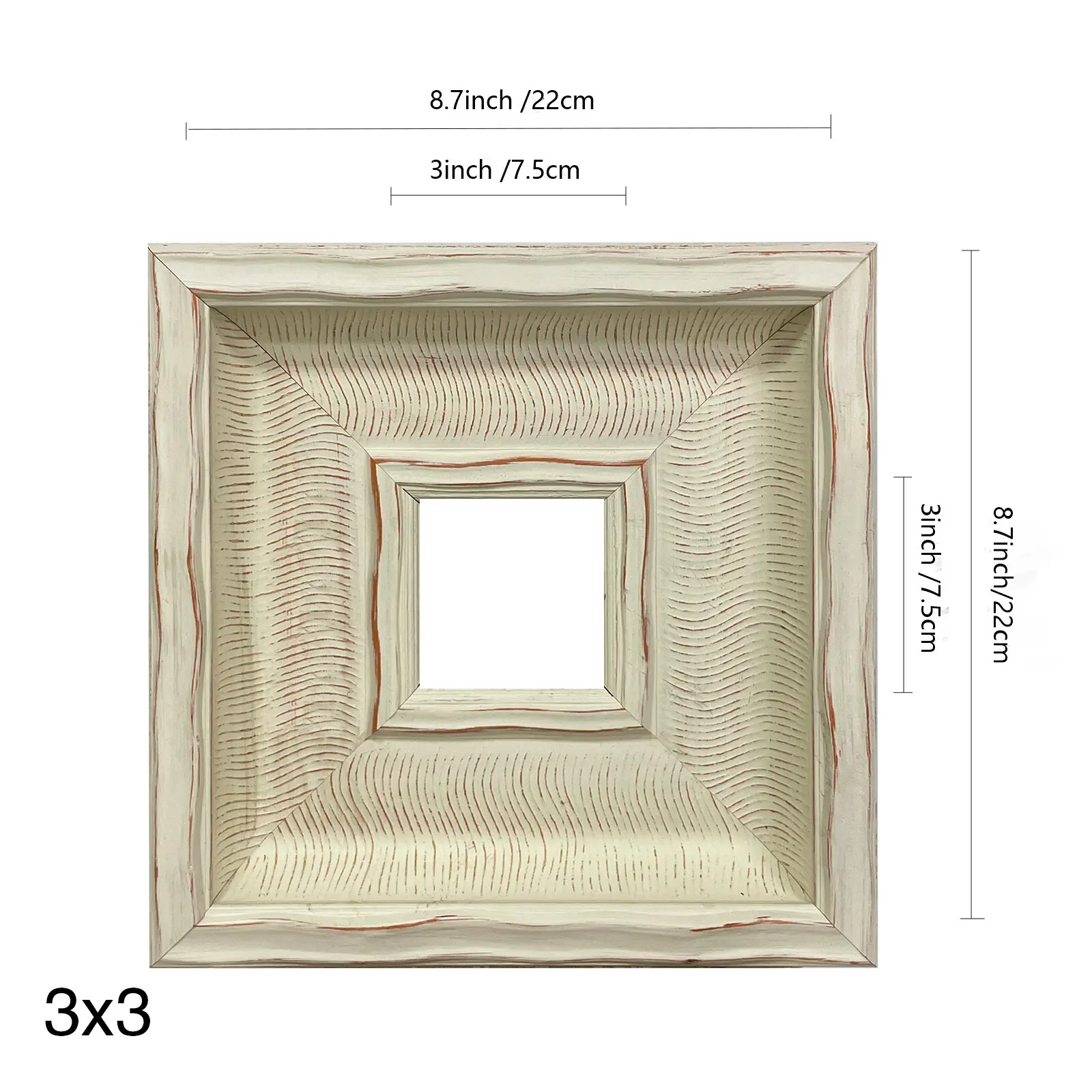 Manufacturers Wholesale Noble Elegant Photo Frames Custom Wall Decor White Wood Picture Frame for Gallery Artists Museum