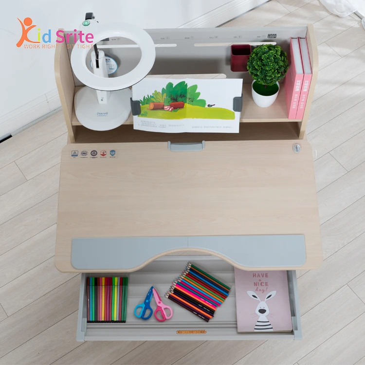 
Kid Srite Children School Student Reading Writing Adjustable Table For Drawing 