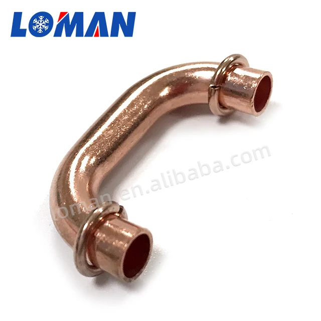LOMAN High Quality Custom Size 90 And 180 Degree Copper Tube / Pipe Return Bend For Welding Pipe Bending Fittings
