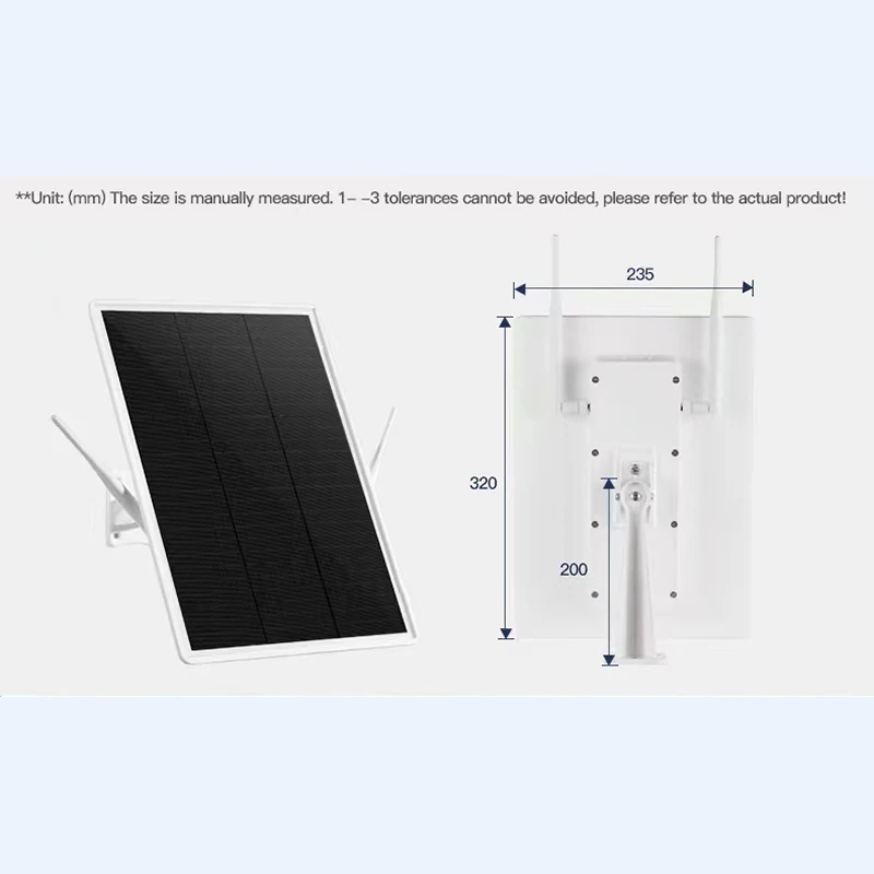 TUYXCIE Outdoor Waterproof Design 15W Solar Panel Built-in 25000mAh Battery Solar Outdoor 4G Router with sim Card Slot