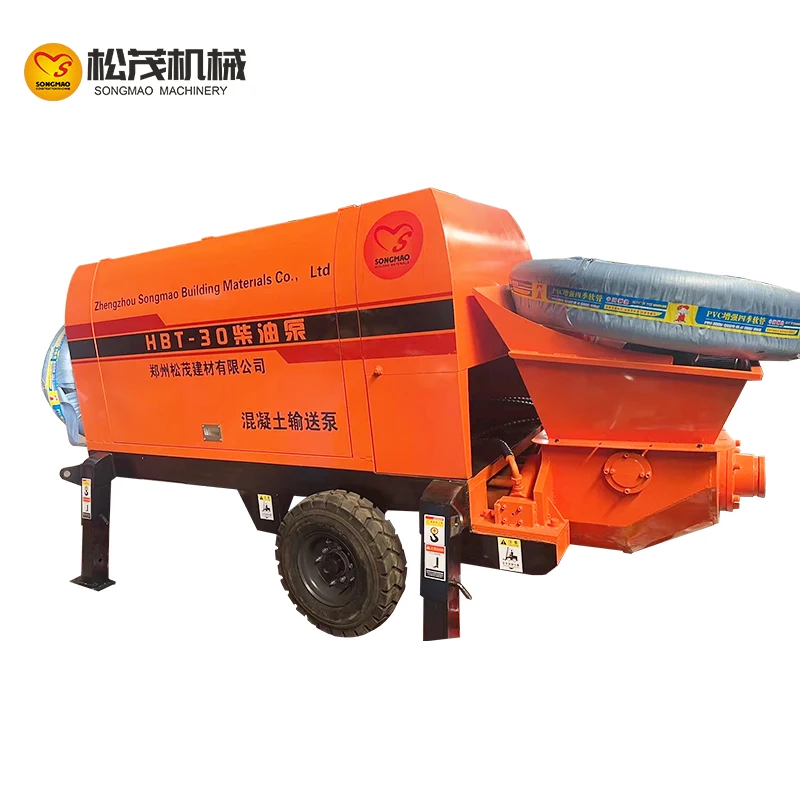Diesel Concrete Pump Electric Trailer Concrete Pump New Mobile Mini Concrete Pumps machine for sale