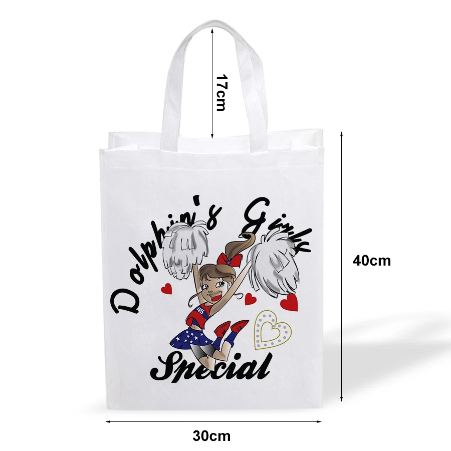 Topjlh Cheap Tote Bags Custom Printed Recyclable Fabric Non Woven Sublimation Shopping Bags With Logo