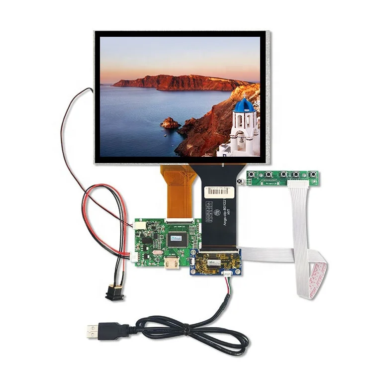 8 дюймов 800*600 пользовательская RGB светодиодная подсветка TFT промышленный сенсорный Fpc ЖК-дисплей Панель экранов модуль контроллера платы драйвера