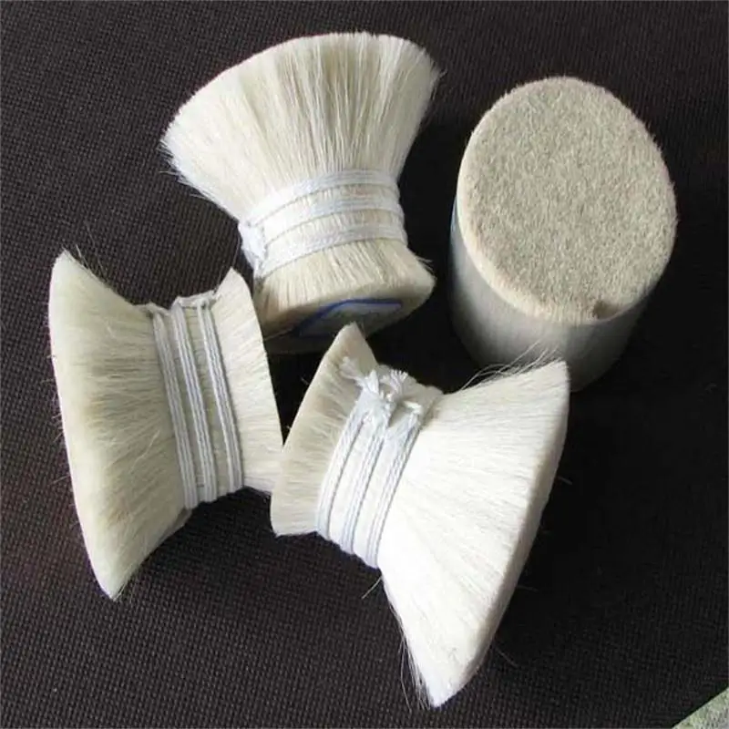 Washed double drawn dressed goat hair for paint brush