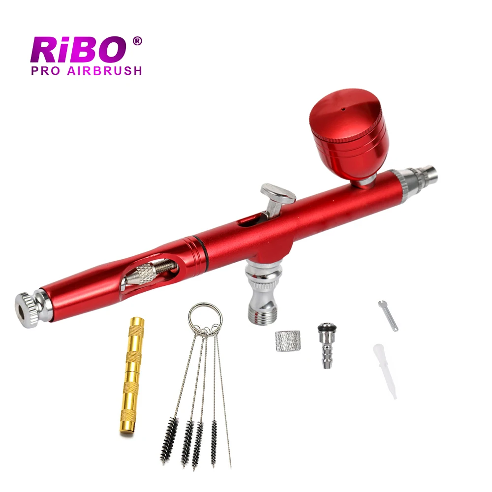 Portable Mini Dual Action Spray Airbrush Pump Pen For Paint Makeup Nail Art Tattoo Cake Toy Model