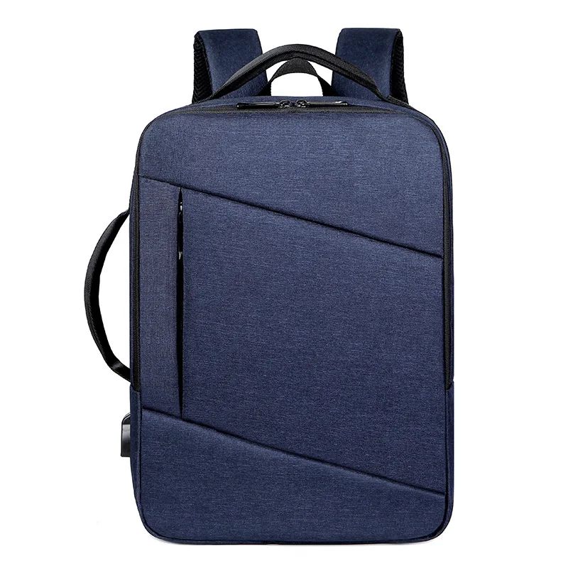 Business shoulder computer bag Large capacity usb charging port with trolley case cassette men backpack handbag