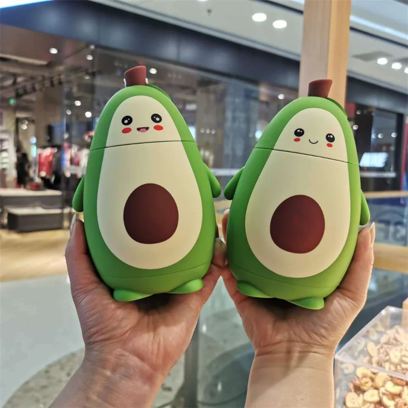 Factory BPA Free Plastic Water Bottle Portable LeakProof Avocado Shape Cute  Lovely Drinking Cup Kids Water Bottle