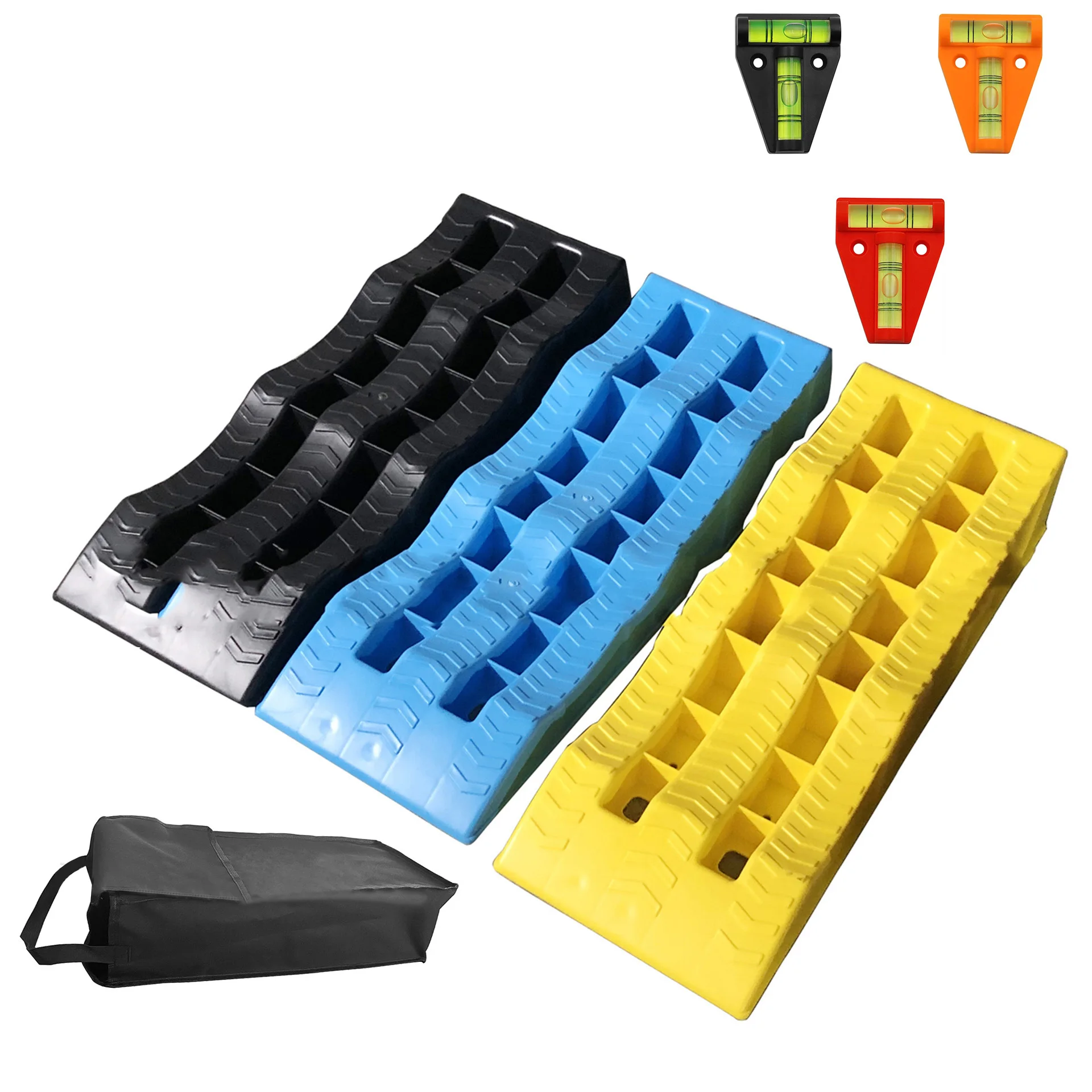 Включает в себя выравнивающие блоки тканевый мешок уровень gauga RV колеса Ramps Chock с 3 шаг вверх