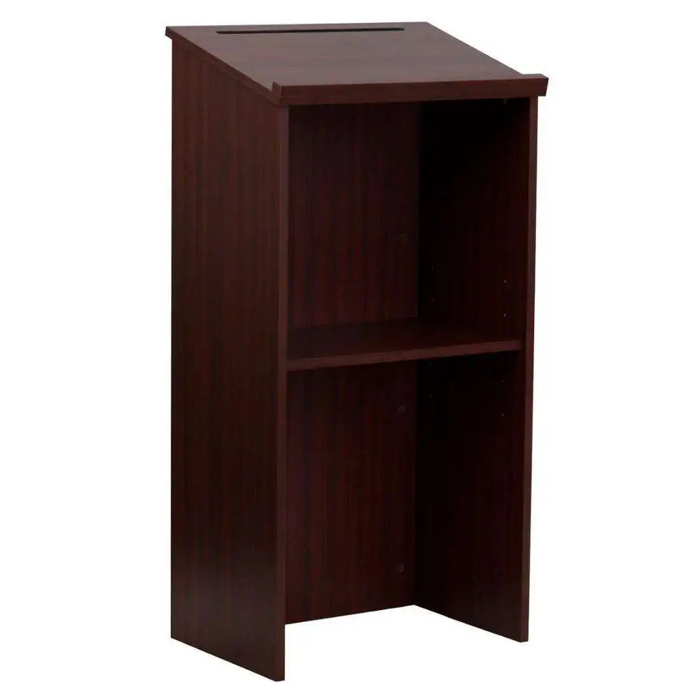 Modern wood lectern podium stand pulpit wood church concert school podium