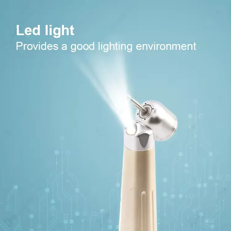 High-speed Dental Handpiece Construction Electric Turbine Power Source with Shadowless Design Metal and Steel New Release CE